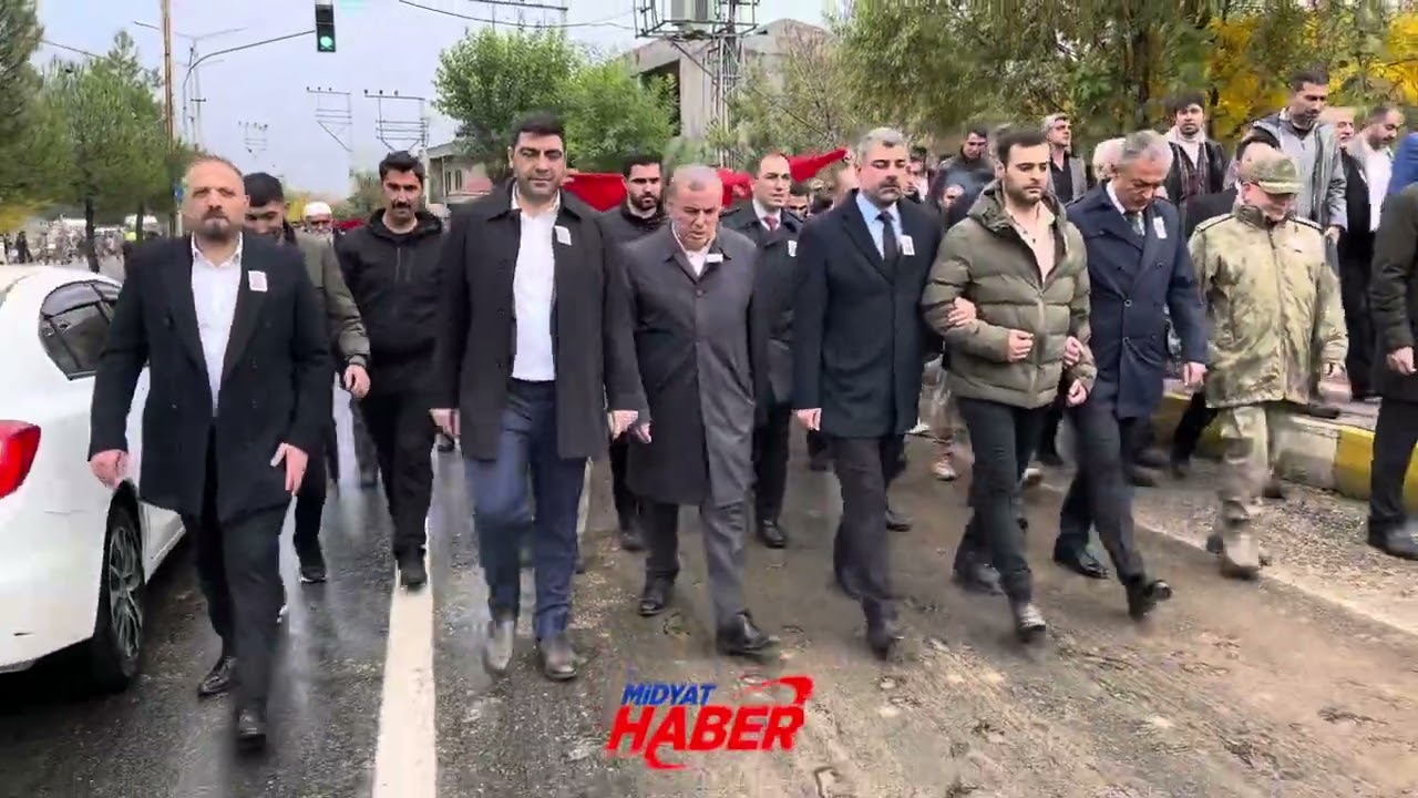 Midyatlı Gazimiz Halil Alğan’ı Şenköy Mahallesinde son yolculuğuna uğurlandı